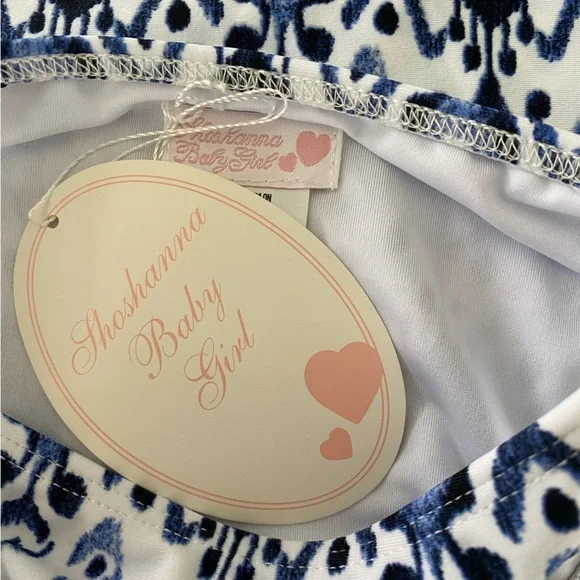 Shoshanna Girls Long Sleeve Rash Guard Bikini Set NWT - Picture 5 of 6